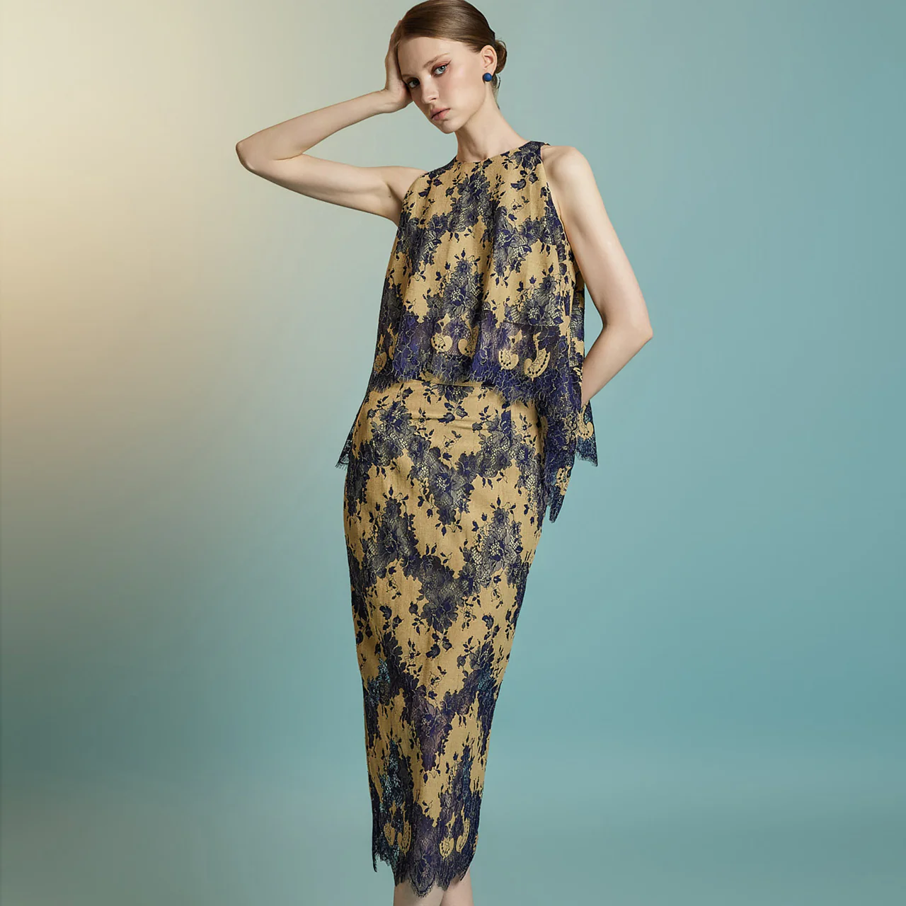 TP9176 Blouse and Skirt Set - Image 2